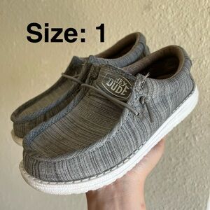 Hey Dude Men's Charcoal Slip-On Loafers